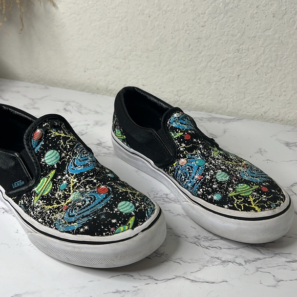 Vans - Kids Classic Slip-On Cosmic Glow Shoes Size 2.5 - Picture 12 of 14